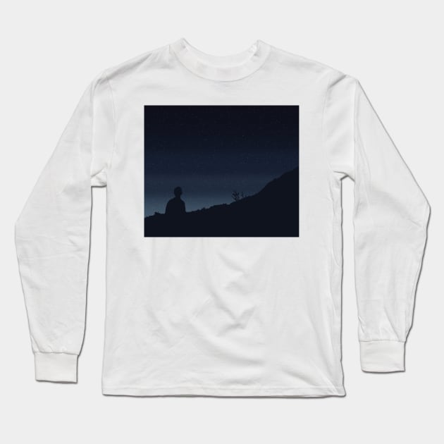 Stargazing Long Sleeve T-Shirt by BeCreativeArts